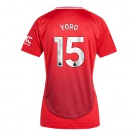 Manchester United Leny Yoro #15 Fußballbekleidung Heimtrikot Damen 2024-25 Kurzarm